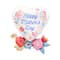 30" Happy Mother's Day Artful Florals Foil Balloon